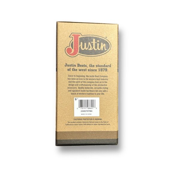 Justin Rodeo Wallet Brown Genuine Leather Tooled Western Stitch RFID Long Bifold - Picture 5 of 6